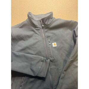 Carhartt Mens Crowley Rain Defender 2XL Jacket Charcoal‎ Rugged Nylon Black